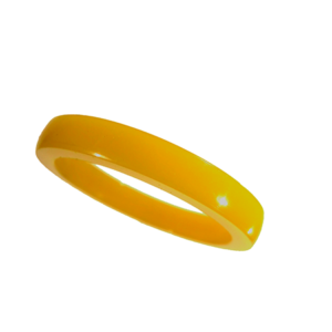 Akryl ring blank vacker djup gul