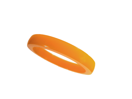 Akryl ring blank vacker dov orange