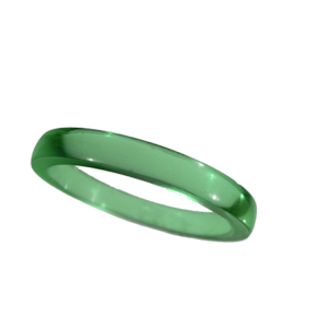 Akryl ring blank vacker ljusgrön opal