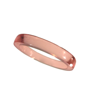 Akryl ring blank vacker ljusare rosa opal