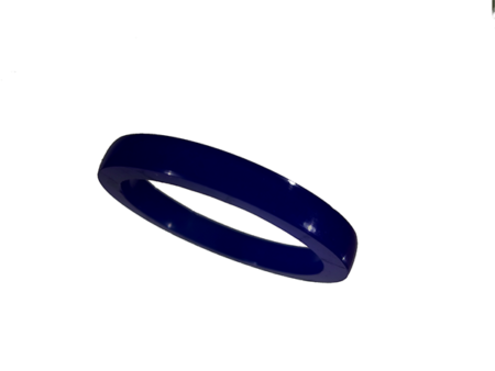 Akryl ring blank vacker mörkblå