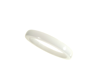 Akryl ring blank vacker vit